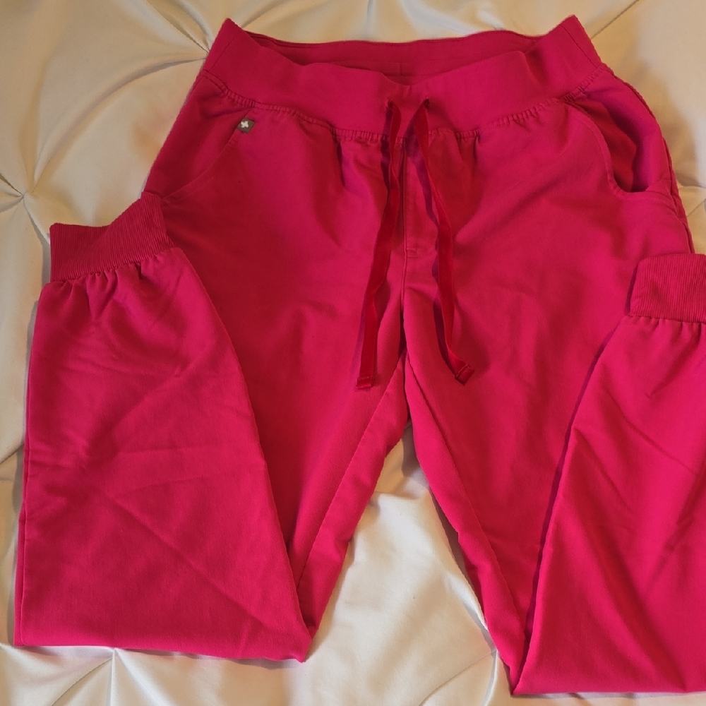 Figs Hot Pink Jogger Pants
